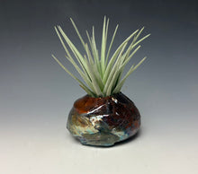 Load image into Gallery viewer, Rainbow Copper Raku Mini AirPlant Vase #8
