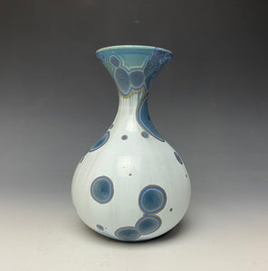 Bluestone Crystalline Glazed Vase