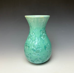 Light Green Crystalline Glazed Vase #2