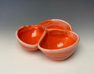 Triple Dip Dish- Intense Orange