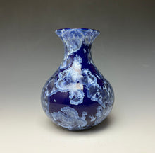 Load image into Gallery viewer, Winter Sky Blue Crystalline Glazed Vase 2
