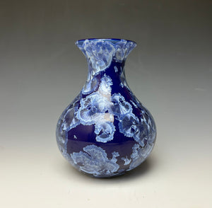 Winter Sky Blue Crystalline Glazed Vase 2