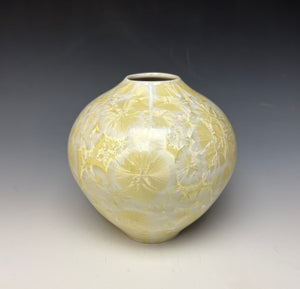 Crystalline Vase in Ivory