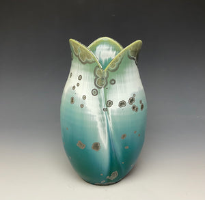 Tulip Vase- Wintergreen #2