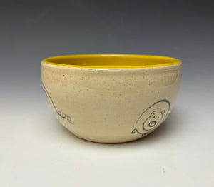 PIGGERY- Soup mug in Yellow
