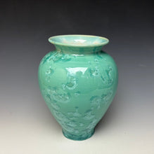 Load image into Gallery viewer, Light Green Crystalline Glazed Vase #3
