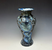 Load image into Gallery viewer, Cobalt Galaxy Crystalline Glazed Vase 5
