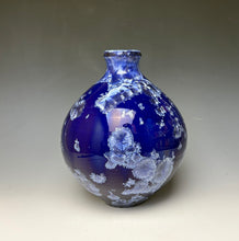 Load image into Gallery viewer, Winter Sky Blue Crystalline Glazed Vase 3
