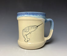 Load image into Gallery viewer, Narwhal Mug- Deep Blue
