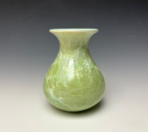 Crystalline Glazed Mini Vase - Mint Green 4