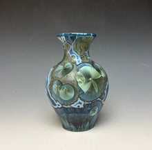 Load image into Gallery viewer, Cobalt Galaxy Crystalline Glazed Mini Vase 3
