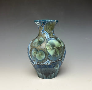 Cobalt Galaxy Crystalline Glazed Mini Vase 3