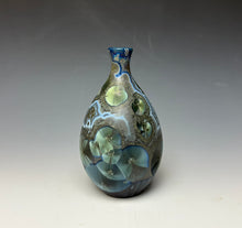 Load image into Gallery viewer, Cobalt Galaxy Crystalline Glazed Mini Vase 4
