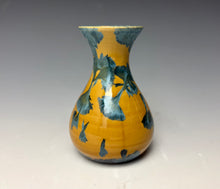 Load image into Gallery viewer, Blue and Orange Crystalline Mini Vase
