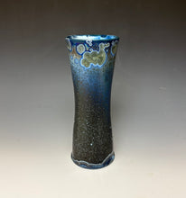 Load image into Gallery viewer, Cobalt Galaxy Crystalline Glazed Vase
