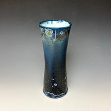 Load image into Gallery viewer, Cobalt Galaxy Crystalline Glazed Vase
