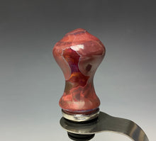 Load image into Gallery viewer, Crystalline Glazed Bottle Stopper- Ruby #4
