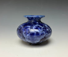 Load image into Gallery viewer, Winter Sky Blue Crystalline Glazed Mini Vase #6
