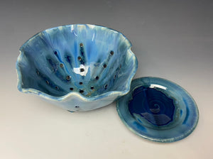 Microcrystalline Light Blue Lotus Berry Bowl