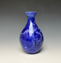 Load image into Gallery viewer, Royal Blue Crystalline Glazed Mini Vase 2
