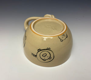 PIGGERY- Soup mug in Purple