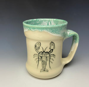 Lobster Mug- Bermuda Green