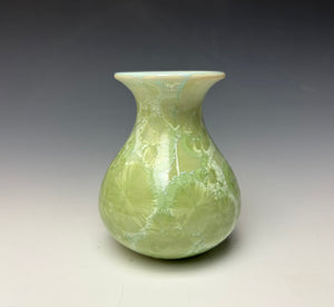 Crystalline Glazed Mini Vase - Mint Green 4