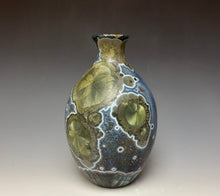 Load image into Gallery viewer, Cobalt Galaxy Crystalline Glazed Vase 11
