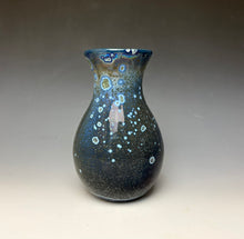 Load image into Gallery viewer, Cobalt Galaxy Crystalline Glazed Vase 2
