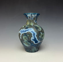 Load image into Gallery viewer, Cobalt Galaxy Crystalline Glazed Mini Vase 3
