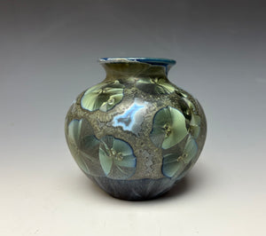 Cobalt Galaxy Crystalline Glazed Mini Vase 5
