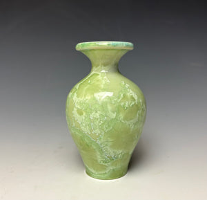 Crystalline Glazed Mini Vase - Mint Green 5