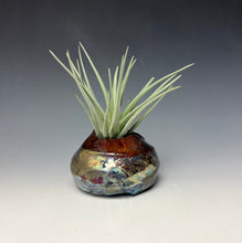 Load image into Gallery viewer, Rainbow Copper Raku Mini AirPlant Vase #8

