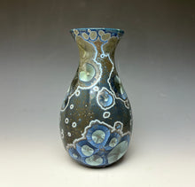 Load image into Gallery viewer, Cobalt Galaxy Crystalline Glazed Vase 4
