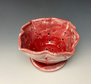 Bright Red Lotus Berry Bowl #2