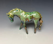 Load image into Gallery viewer, Copper Raku Horse 875
