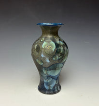 Load image into Gallery viewer, Cobalt Galaxy Crystalline Glazed Vase 2
