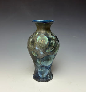 Cobalt Galaxy Crystalline Glazed Vase 2