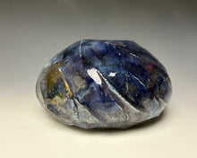 Load image into Gallery viewer, Blue Copper Raku AirPlant Vase #6

