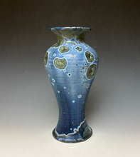 Load image into Gallery viewer, Cobalt Galaxy Crystalline Glazed Vase 7
