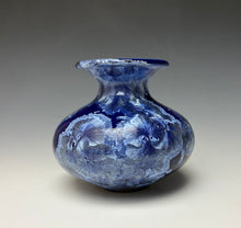 Load image into Gallery viewer, Winter Sky Blue Crystalline Glazed Mini Vase #4
