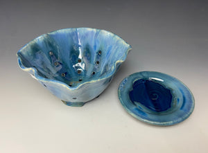 Microcrystalline Light Blue Lotus Berry Bowl