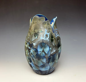 Tulip Vase- Cobalt Galaxy #2