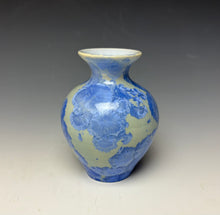 Load image into Gallery viewer, Powder Blue Crystalline Glazed Mini Vase
