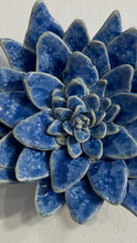 Load image into Gallery viewer, Blue Porcelain Wallflower
