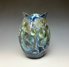 Load image into Gallery viewer, Tulip Vase- Cobalt Galaxy #1
