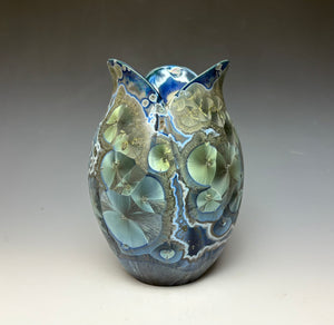 Tulip Vase- Cobalt Galaxy #1