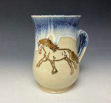 Load image into Gallery viewer, Gold Galloping Horse Mug - Amethyst
