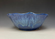 Load image into Gallery viewer, Deep Blue Lotus Serving Bowl
