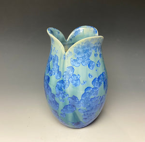 Tulip Vase- Teal #3